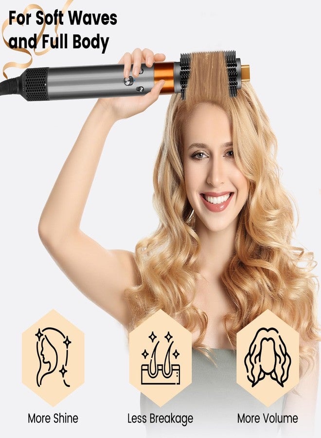 PUREGUST Upgraded 2.3inch Round Volumizing Brush Attachment for Dyson Airwrap HS01 HS05 HS08 Accessories, Upgraded Bristles for Dry Hair Add Volume Style Bangs Smooth Hair - Image 5